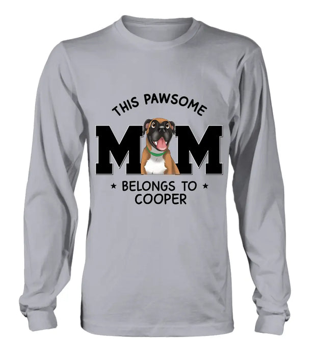 Personalized Dog Mom T-shirt/ Hoodie - Gift Idea For Dog Lovers/Mother's Day -This Pawsome Mom