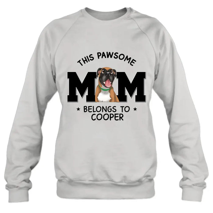 Personalized Dog Mom T-shirt/ Hoodie - Gift Idea For Dog Lovers/Mother's Day -This Pawsome Mom