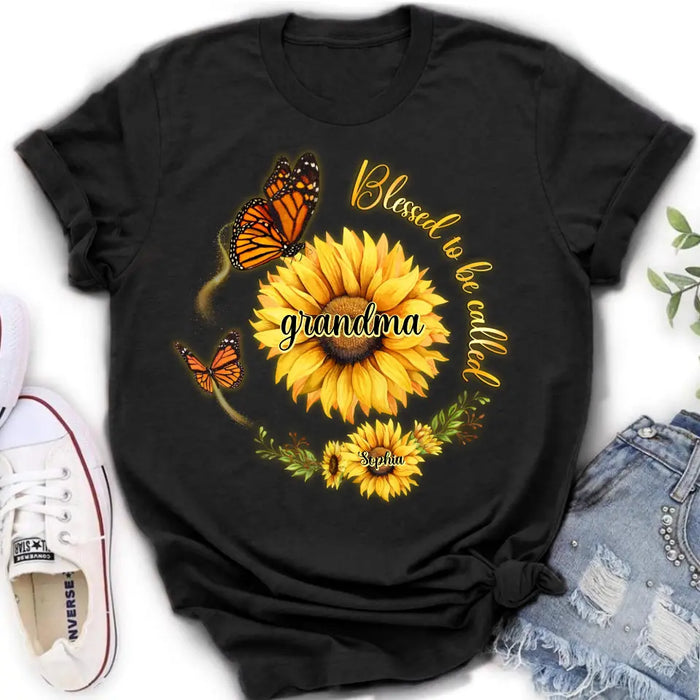 Custom Personalized Sunflower Shirt/ Hoodie - Up to 10 Kids - Mother's Day Gift Idea for Mom/Grandma