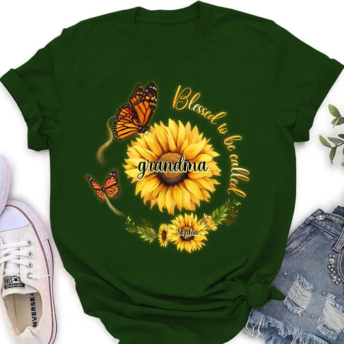 Custom Personalized Sunflower Shirt/ Hoodie - Up to 10 Kids - Mother's Day Gift Idea for Mom/Grandma