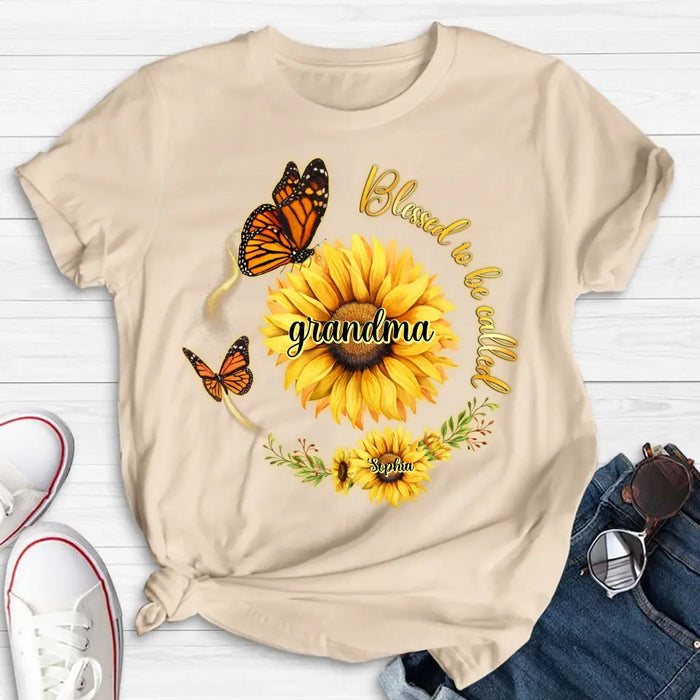 Custom Personalized Sunflower Shirt/ Hoodie - Up to 10 Kids - Mother's Day Gift Idea for Mom/Grandma