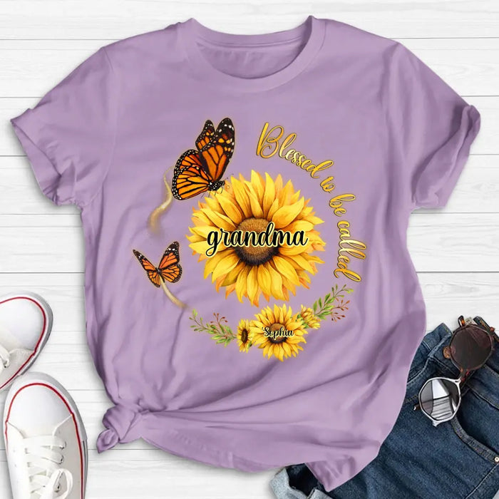 Custom Personalized Sunflower Shirt/ Hoodie - Up to 10 Kids - Mother's Day Gift Idea for Mom/Grandma