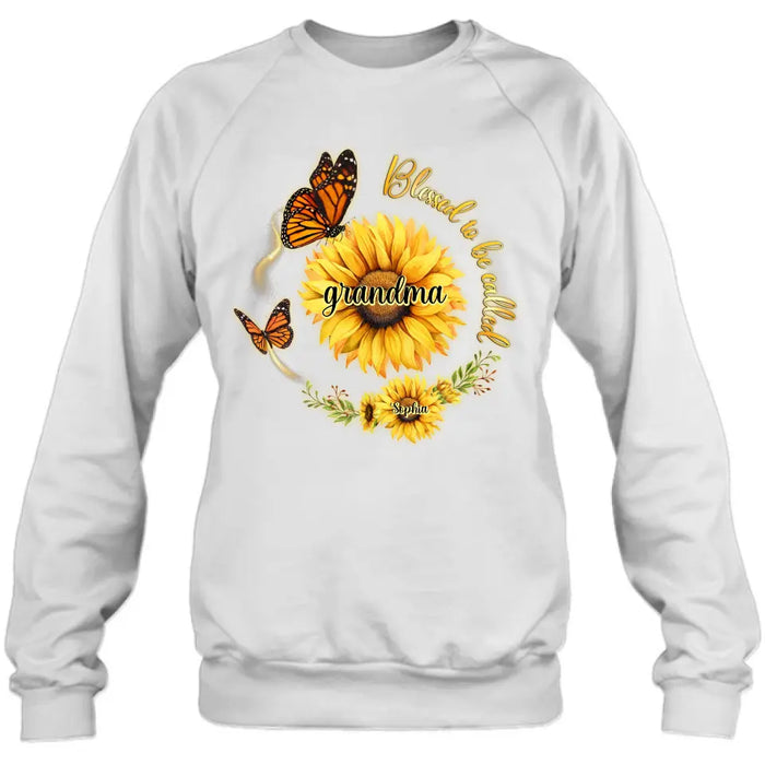 Custom Personalized Sunflower Shirt/ Hoodie - Up to 10 Kids - Mother's Day Gift Idea for Mom/Grandma