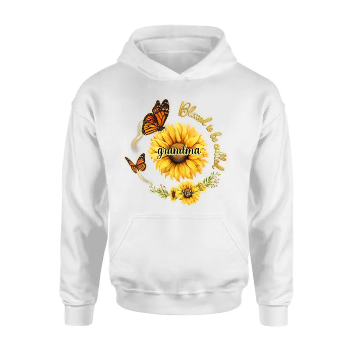 Custom Personalized Sunflower Shirt/ Hoodie - Up to 10 Kids - Mother's Day Gift Idea for Mom/Grandma