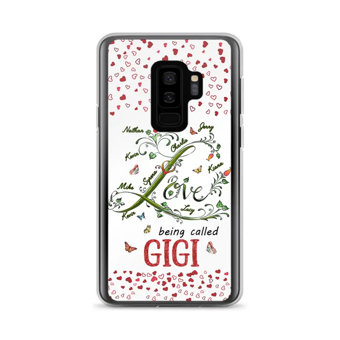 Custom Personalized Grandma Phone Case - Upto 10 Kids - Mother's Day Gift Idea For Grandma - Love Being Called Grandma