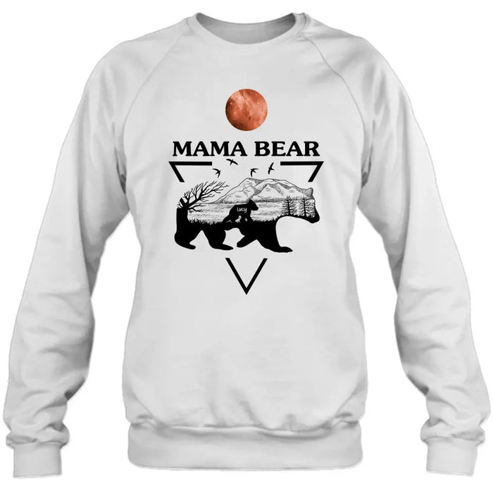 Custom Personalized Mama Bear Shirt/ Hoodie - Upto 5 Kids - Mother's Day Gift Idea