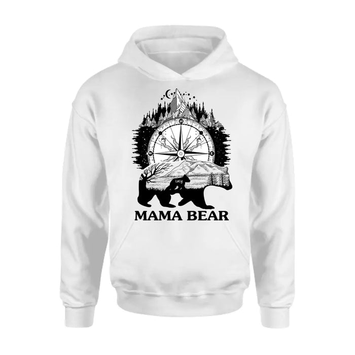 Custom Personalized Mama Bear Shirt/ Hoodie - Upto 5 Kids - Gift Idea For Mother's Day