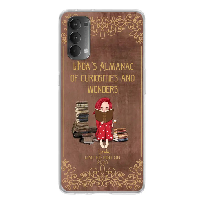 Custom Personalized Reading Girl Phone Case - Gift Idea For Reading Lovers - Almanac Of Curiosities - Cases For Oppo/Xiaomi/Huawei