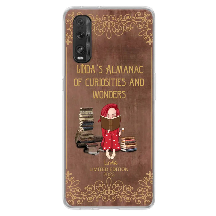 Custom Personalized Reading Girl Phone Case - Gift Idea For Reading Lovers - Almanac Of Curiosities - Cases For Oppo/Xiaomi/Huawei