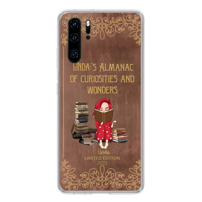 Custom Personalized Reading Girl Phone Case - Gift Idea For Reading Lovers - Almanac Of Curiosities - Cases For Oppo/Xiaomi/Huawei