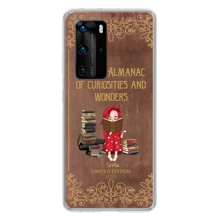 Custom Personalized Reading Girl Phone Case - Gift Idea For Reading Lovers - Almanac Of Curiosities - Cases For Oppo/Xiaomi/Huawei