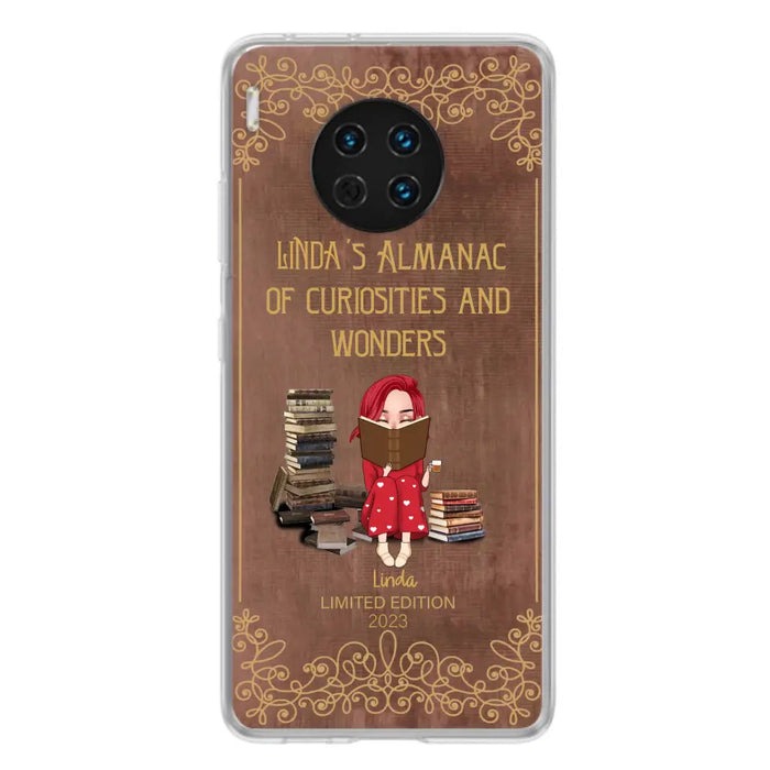 Custom Personalized Reading Girl Phone Case - Gift Idea For Reading Lovers - Almanac Of Curiosities - Cases For Oppo/Xiaomi/Huawei