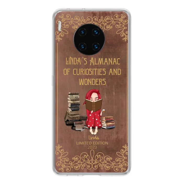 Custom Personalized Reading Girl Phone Case - Gift Idea For Reading Lovers - Almanac Of Curiosities - Cases For Oppo/Xiaomi/Huawei