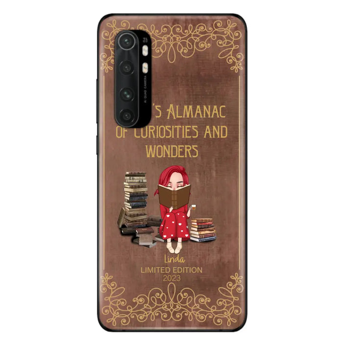 Custom Personalized Reading Girl Phone Case - Gift Idea For Reading Lovers - Almanac Of Curiosities - Cases For Oppo/Xiaomi/Huawei