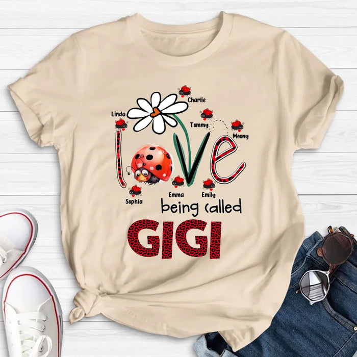 Custom Personalized Grandma Shirt/ Hoodie - Upto 7 Kids - Mother's Day Gift Idea For Grandma - Love Being Called Gigi