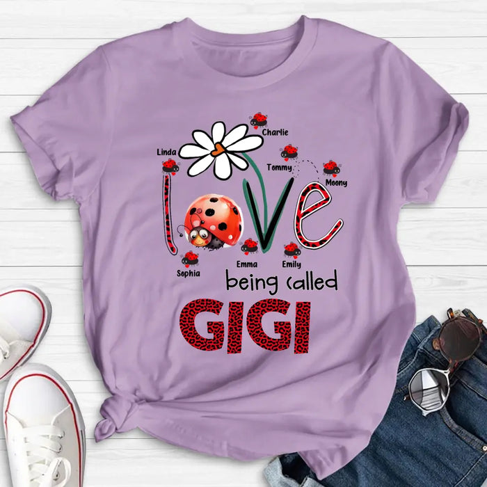 Custom Personalized Grandma Shirt/ Hoodie - Upto 7 Kids - Mother's Day Gift Idea For Grandma - Love Being Called Gigi