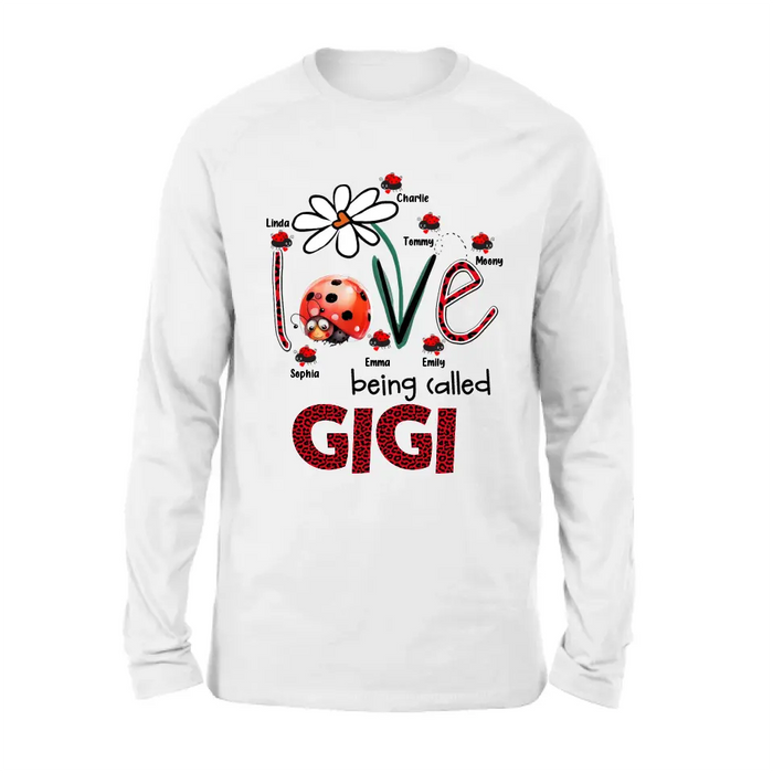 Custom Personalized Grandma Shirt/ Hoodie - Upto 7 Kids - Mother's Day Gift Idea For Grandma - Love Being Called Gigi