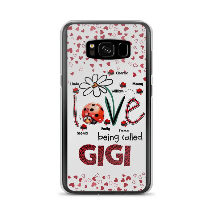 Custom Personalized Grandma Phone Case - Gift Idea For Grandma - Upto 7 Kids - Love Being Called Gigi - Cases For iPhone/Samsung