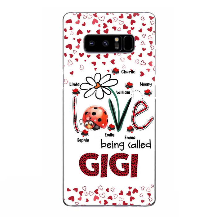 Custom Personalized Grandma Phone Case - Gift Idea For Grandma - Upto 7 Kids - Love Being Called Gigi - Cases For iPhone/Samsung