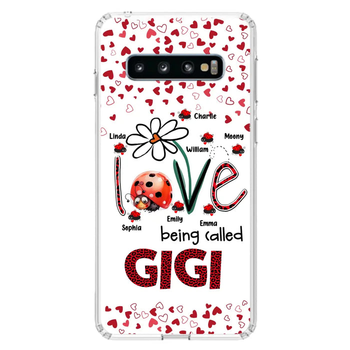 Custom Personalized Grandma Phone Case - Gift Idea For Grandma - Upto 7 Kids - Love Being Called Gigi - Cases For iPhone/Samsung