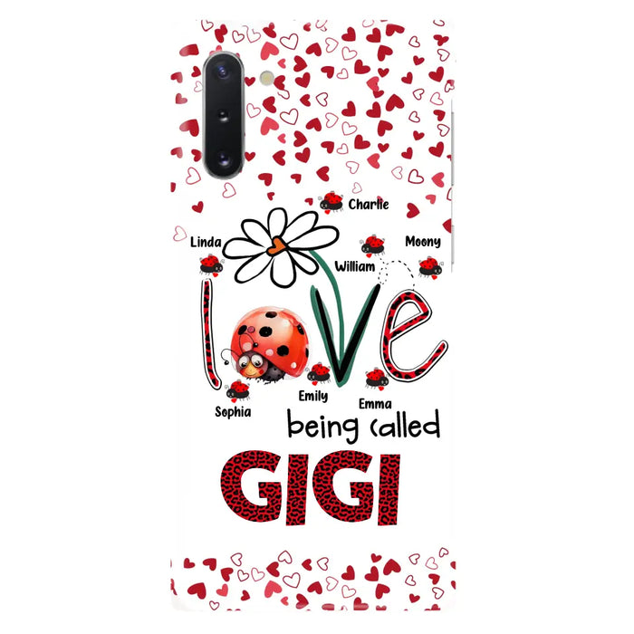 Custom Personalized Grandma Phone Case - Gift Idea For Grandma - Upto 7 Kids - Love Being Called Gigi - Cases For iPhone/Samsung