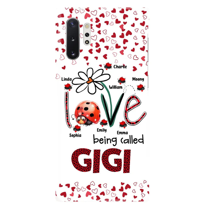 Custom Personalized Grandma Phone Case - Gift Idea For Grandma - Upto 7 Kids - Love Being Called Gigi - Cases For iPhone/Samsung