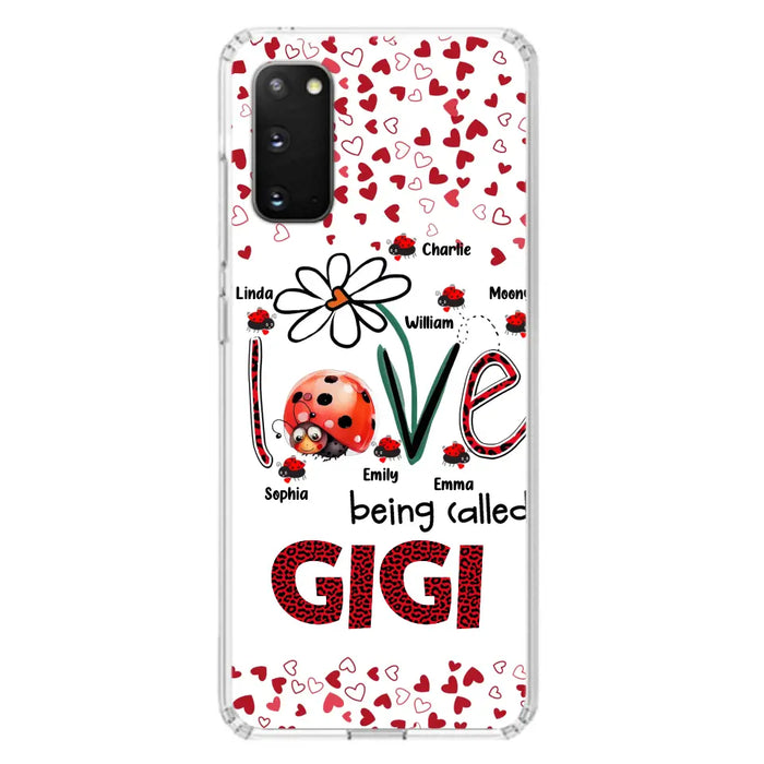 Custom Personalized Grandma Phone Case - Gift Idea For Grandma - Upto 7 Kids - Love Being Called Gigi - Cases For iPhone/Samsung