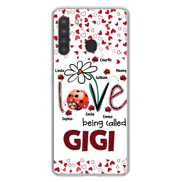 Custom Personalized Grandma Phone Case - Gift Idea For Grandma - Upto 7 Kids - Love Being Called Gigi - Cases For iPhone/Samsung