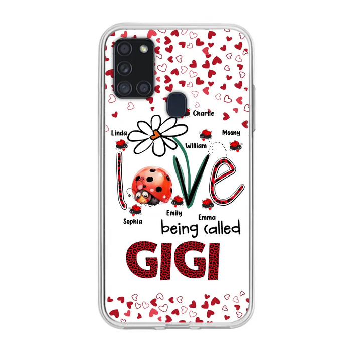 Custom Personalized Grandma Phone Case - Gift Idea For Grandma - Upto 7 Kids - Love Being Called Gigi - Cases For iPhone/Samsung