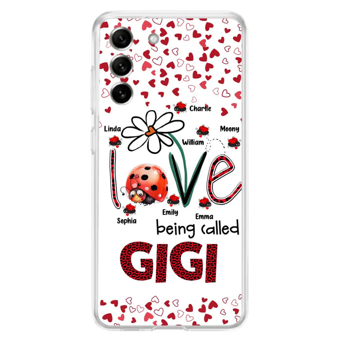 Custom Personalized Grandma Phone Case - Gift Idea For Grandma - Upto 7 Kids - Love Being Called Gigi - Cases For iPhone/Samsung