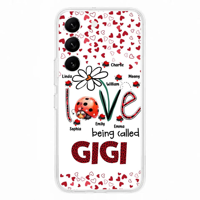 Custom Personalized Grandma Phone Case - Gift Idea For Grandma - Upto 7 Kids - Love Being Called Gigi - Cases For iPhone/Samsung