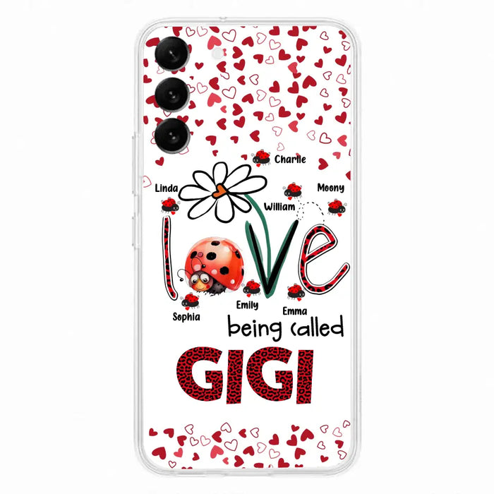 Custom Personalized Grandma Phone Case - Gift Idea For Grandma - Upto 7 Kids - Love Being Called Gigi - Cases For iPhone/Samsung