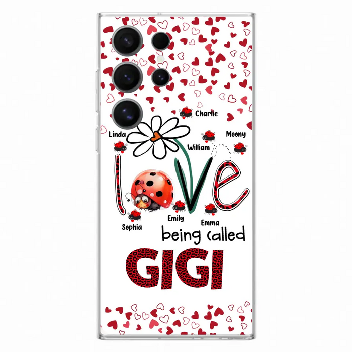 Custom Personalized Grandma Phone Case - Gift Idea For Grandma - Upto 7 Kids - Love Being Called Gigi - Cases For iPhone/Samsung