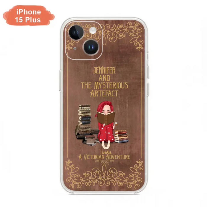 Custom Personalized Reading Girl Phone Case - Gift Idea For Reading Lovers - Mysterious Artefact - Cases For iPhone/Samsung