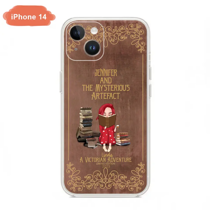 Custom Personalized Reading Girl Phone Case - Gift Idea For Reading Lovers - Mysterious Artefact - Cases For iPhone/Samsung