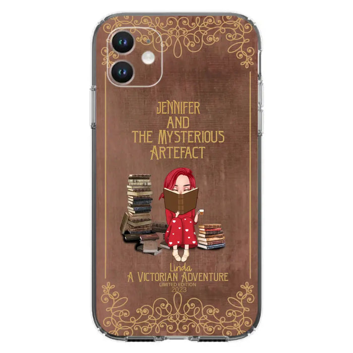 Custom Personalized Reading Girl Phone Case - Gift Idea For Reading Lovers - Mysterious Artefact - Cases For iPhone/Samsung