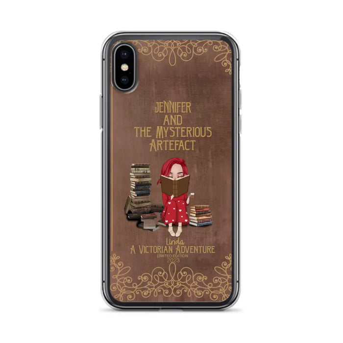 Custom Personalized Reading Girl Phone Case - Gift Idea For Reading Lovers - Mysterious Artefact - Cases For iPhone/Samsung