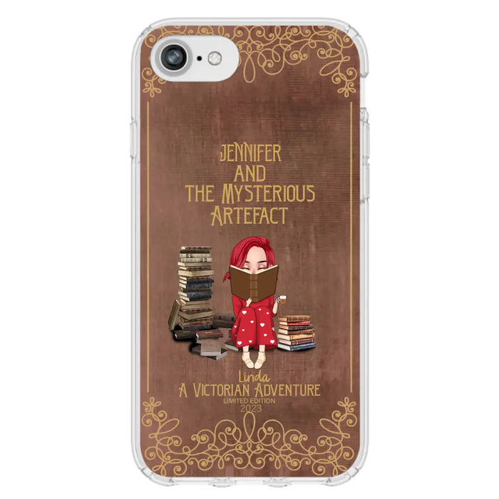 Custom Personalized Reading Girl Phone Case - Gift Idea For Reading Lovers - Mysterious Artefact - Cases For iPhone/Samsung