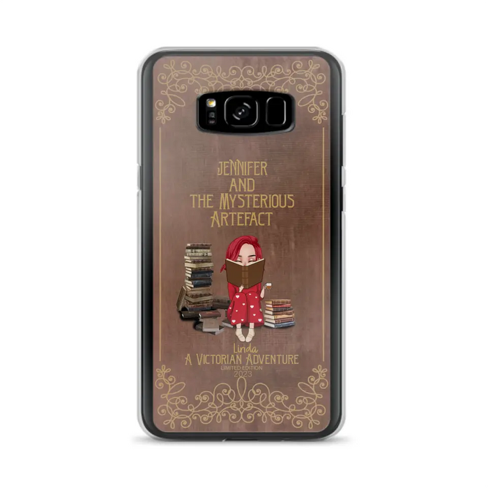 Custom Personalized Reading Girl Phone Case - Gift Idea For Reading Lovers - Mysterious Artefact - Cases For iPhone/Samsung