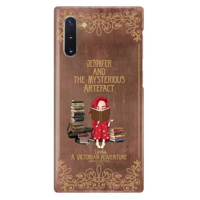 Custom Personalized Reading Girl Phone Case - Gift Idea For Reading Lovers - Mysterious Artefact - Cases For iPhone/Samsung