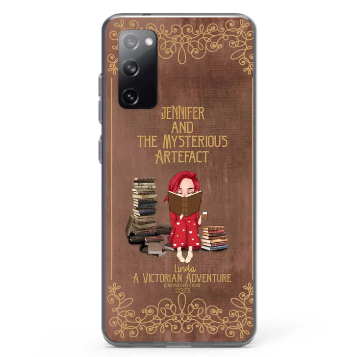 Custom Personalized Reading Girl Phone Case - Gift Idea For Reading Lovers - Mysterious Artefact - Cases For iPhone/Samsung