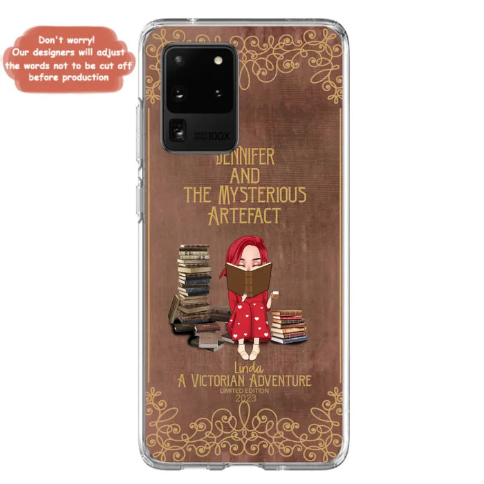 Custom Personalized Reading Girl Phone Case - Gift Idea For Reading Lovers - Mysterious Artefact - Cases For iPhone/Samsung