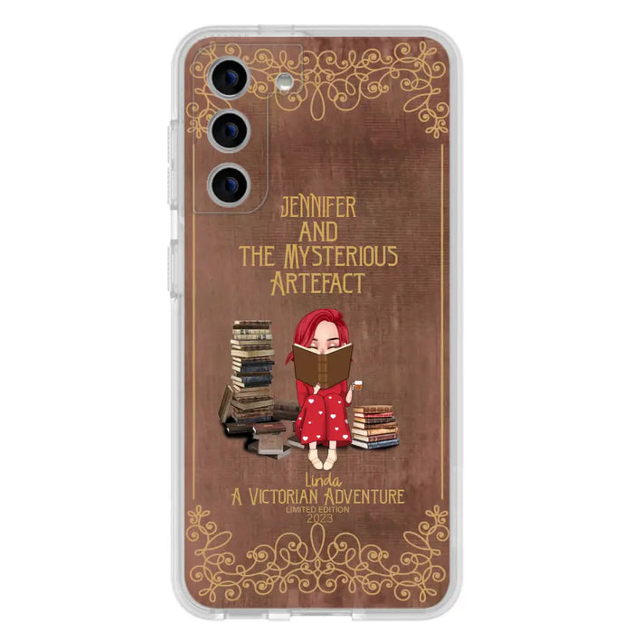 Custom Personalized Reading Girl Phone Case - Gift Idea For Reading Lovers - Mysterious Artefact - Cases For iPhone/Samsung