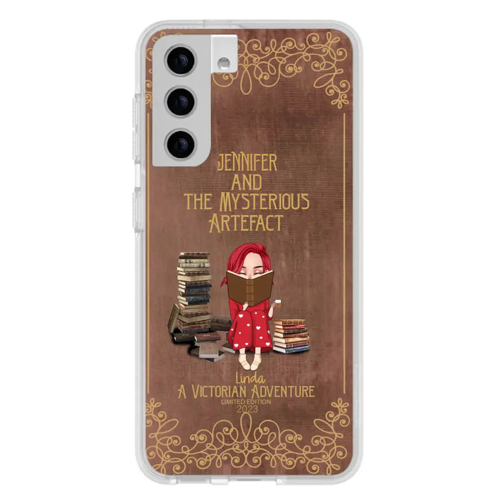 Custom Personalized Reading Girl Phone Case - Gift Idea For Reading Lovers - Mysterious Artefact - Cases For iPhone/Samsung