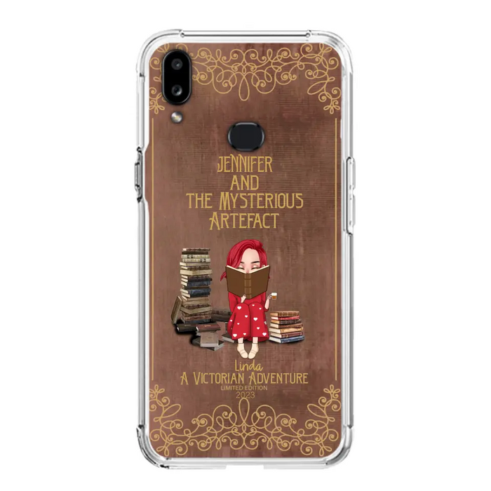 Custom Personalized Reading Girl Phone Case - Gift Idea For Reading Lovers - Mysterious Artefact - Cases For iPhone/Samsung