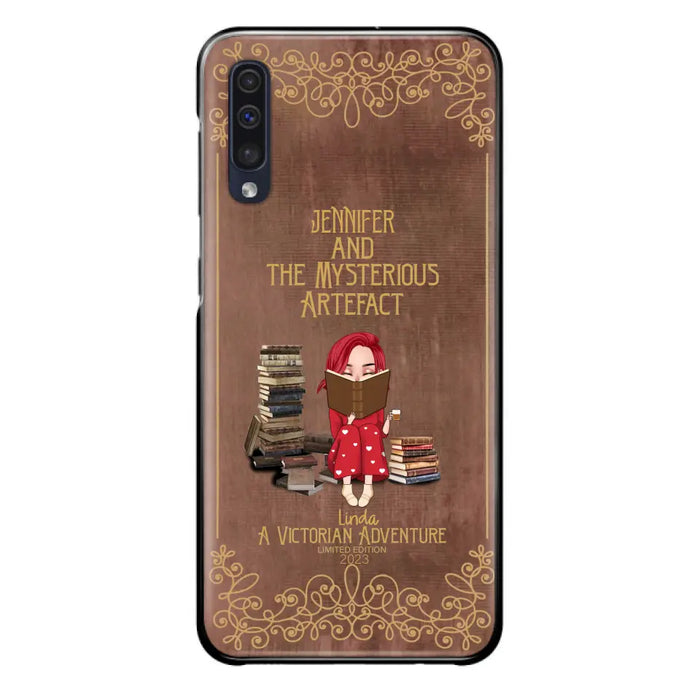 Custom Personalized Reading Girl Phone Case - Gift Idea For Reading Lovers - Mysterious Artefact - Cases For iPhone/Samsung