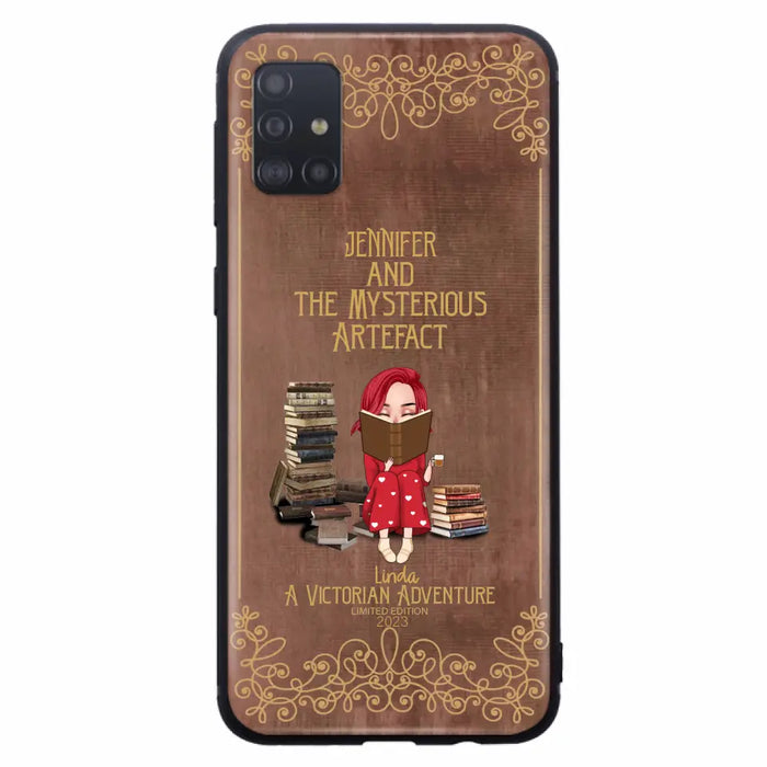 Custom Personalized Reading Girl Phone Case - Gift Idea For Reading Lovers - Mysterious Artefact - Cases For iPhone/Samsung