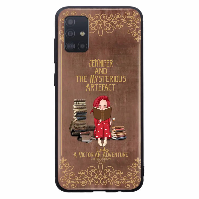 Custom Personalized Reading Girl Phone Case - Gift Idea For Reading Lovers - Mysterious Artefact - Cases For iPhone/Samsung