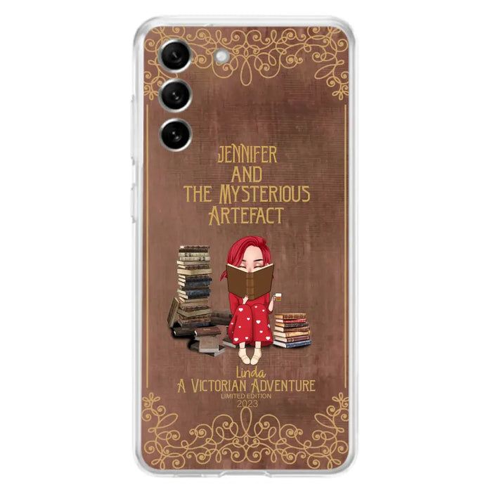 Custom Personalized Reading Girl Phone Case - Gift Idea For Reading Lovers - Mysterious Artefact - Cases For iPhone/Samsung