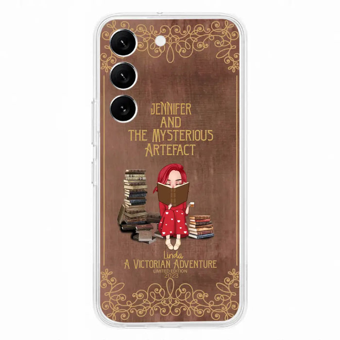 Custom Personalized Reading Girl Phone Case - Gift Idea For Reading Lovers - Mysterious Artefact - Cases For iPhone/Samsung